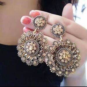 Earrings Sunflower vintage Women's‎ new e93